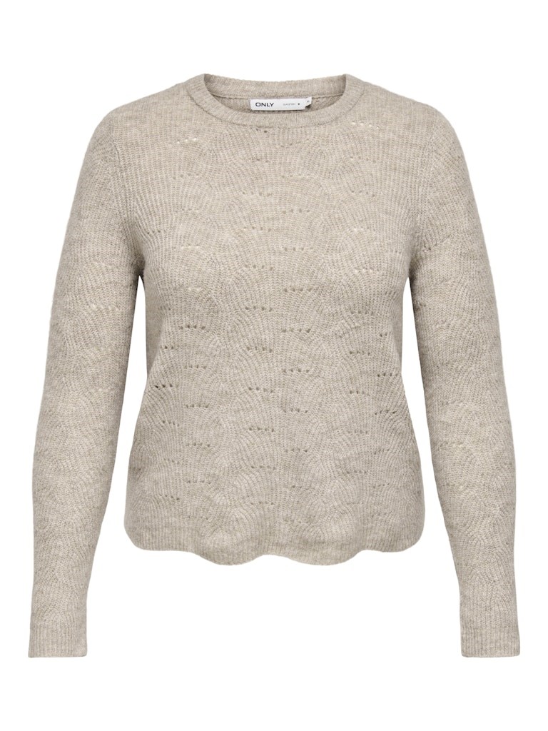 Only Kadın Kazak 15234745 Taupe Gray