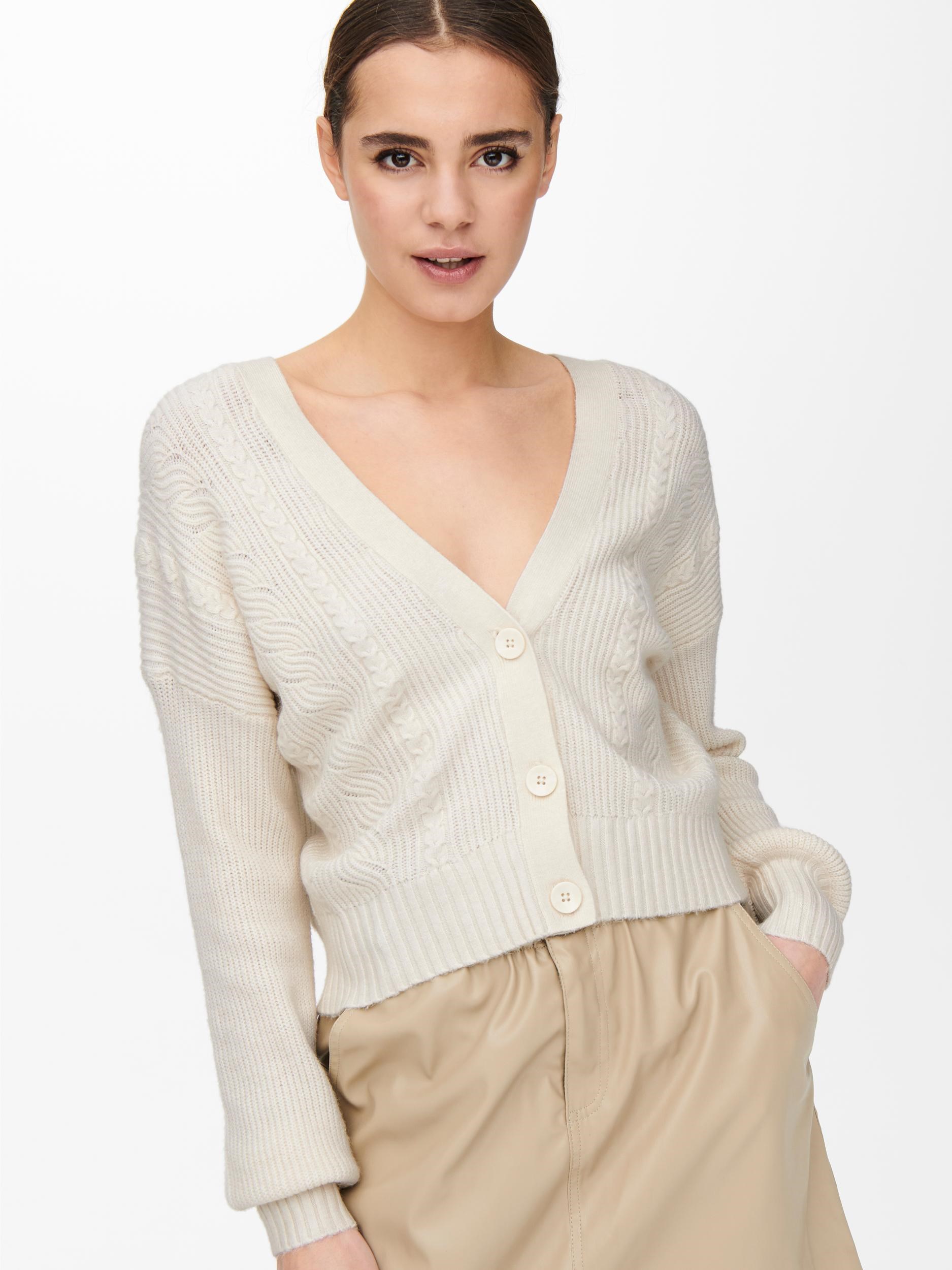 Only Kadın Triko 15246045 Whitecap Gray