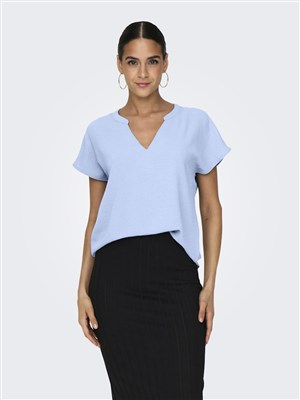 Only Kadın T-Shirt 15249287 Powder Blue