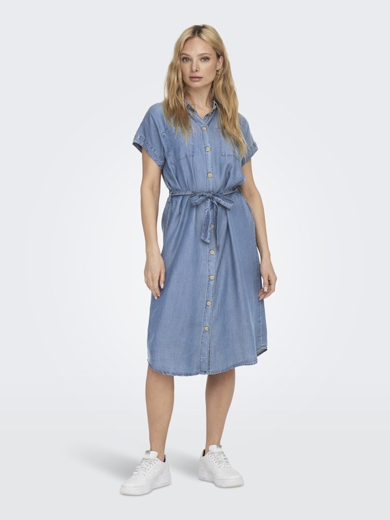 Only Kadın Elbise 15250429 Medium Blue Denim