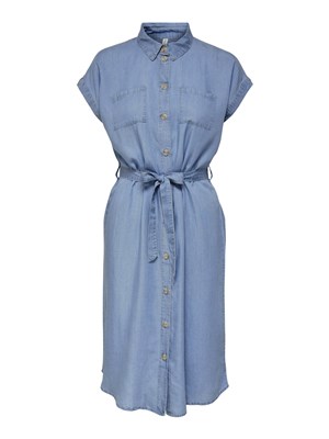Only Kadın Elbise 15250429 Medium Blue Denim