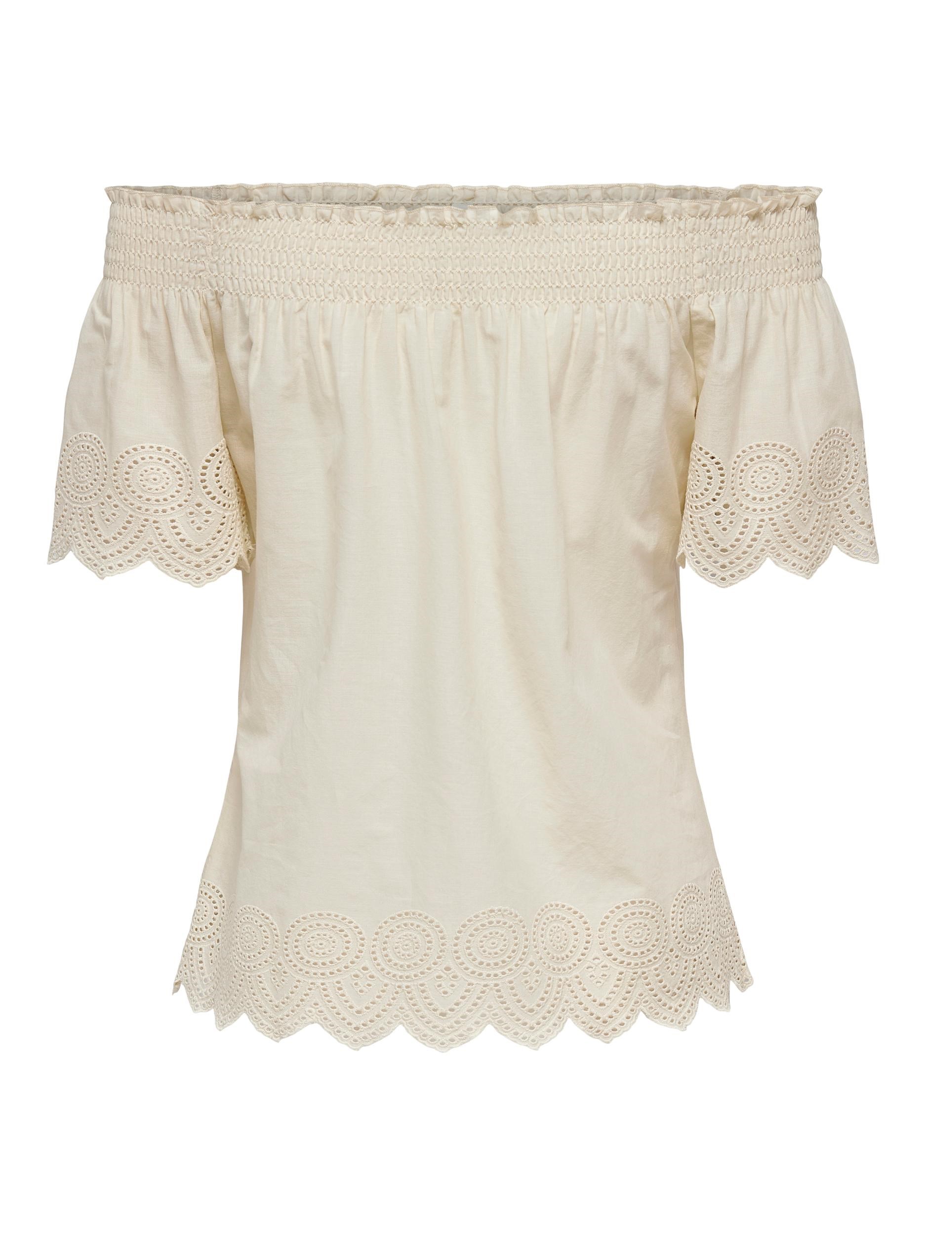 Only Kadın T-Shirt 15251117 Creme