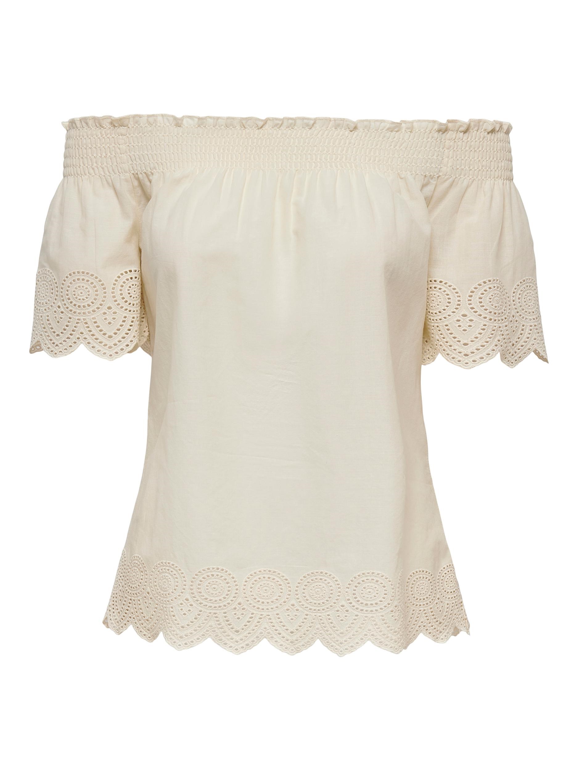 Only Kadın T-Shirt 15251117 Creme