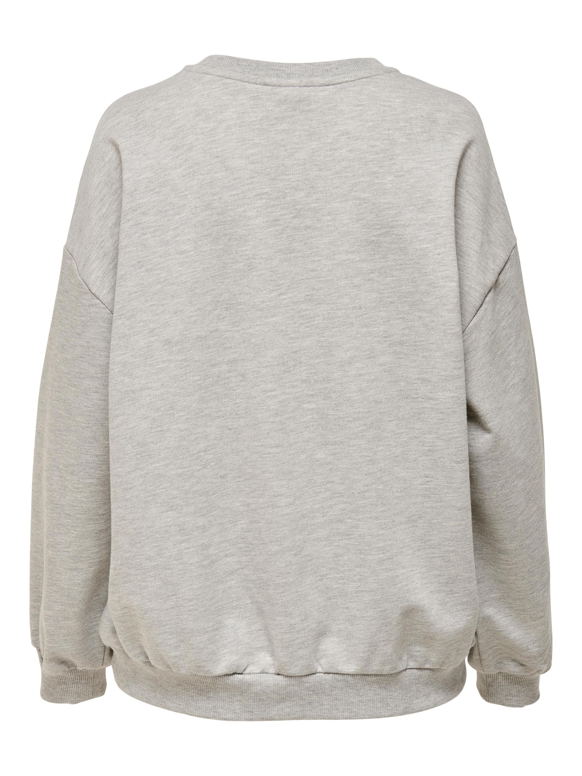 Only Kadın S-Shirt 15251572 Light Grey Melange