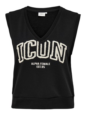 Only Kadın S-Shirt 15252646 Black