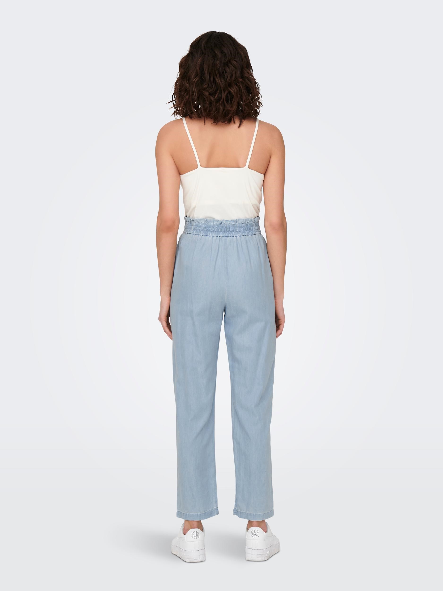 Only Kadın Pantolon 15254398 Light Blue Denim
