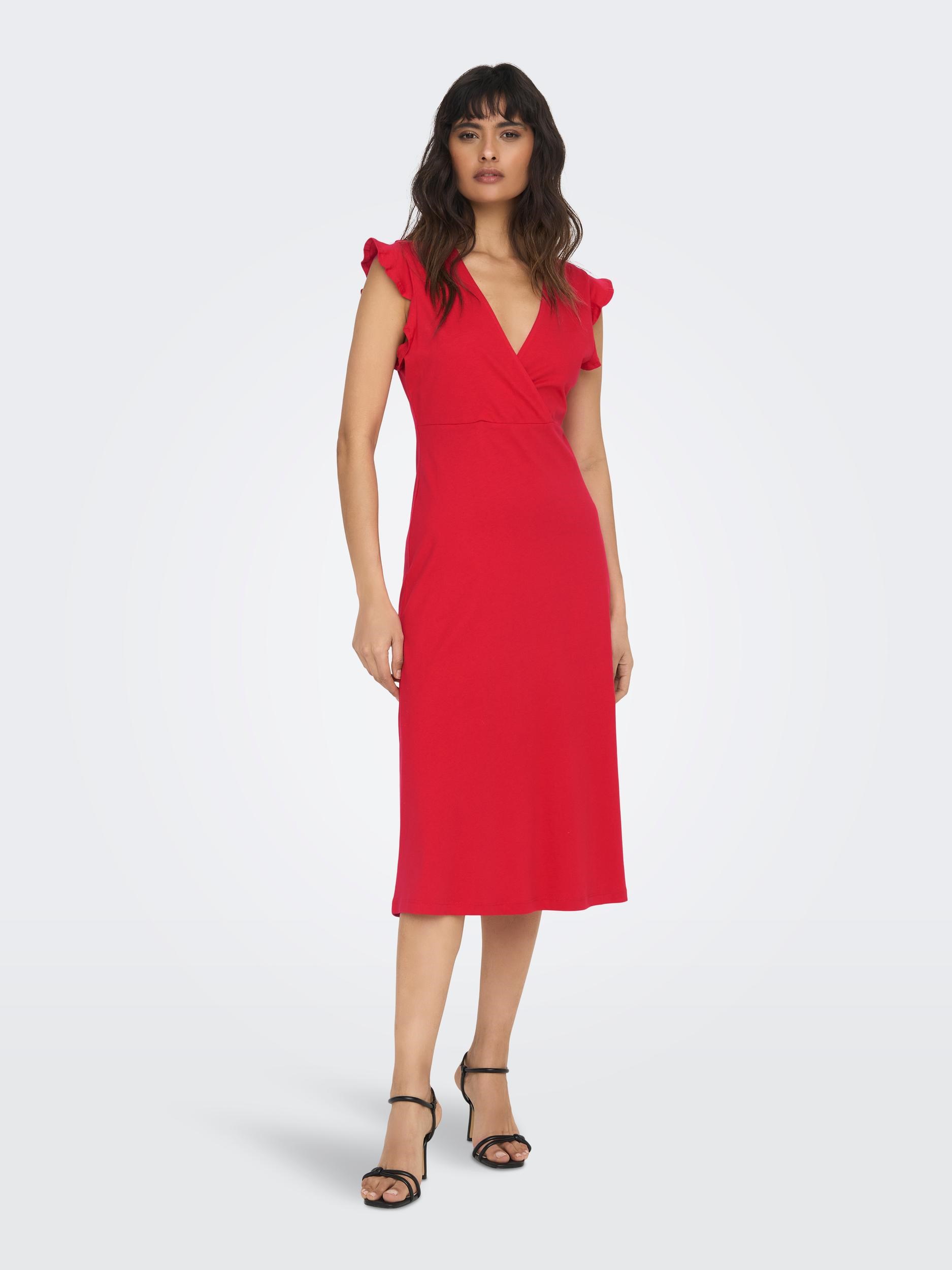 Only Kadın Elbise 15257520 High Risk Red