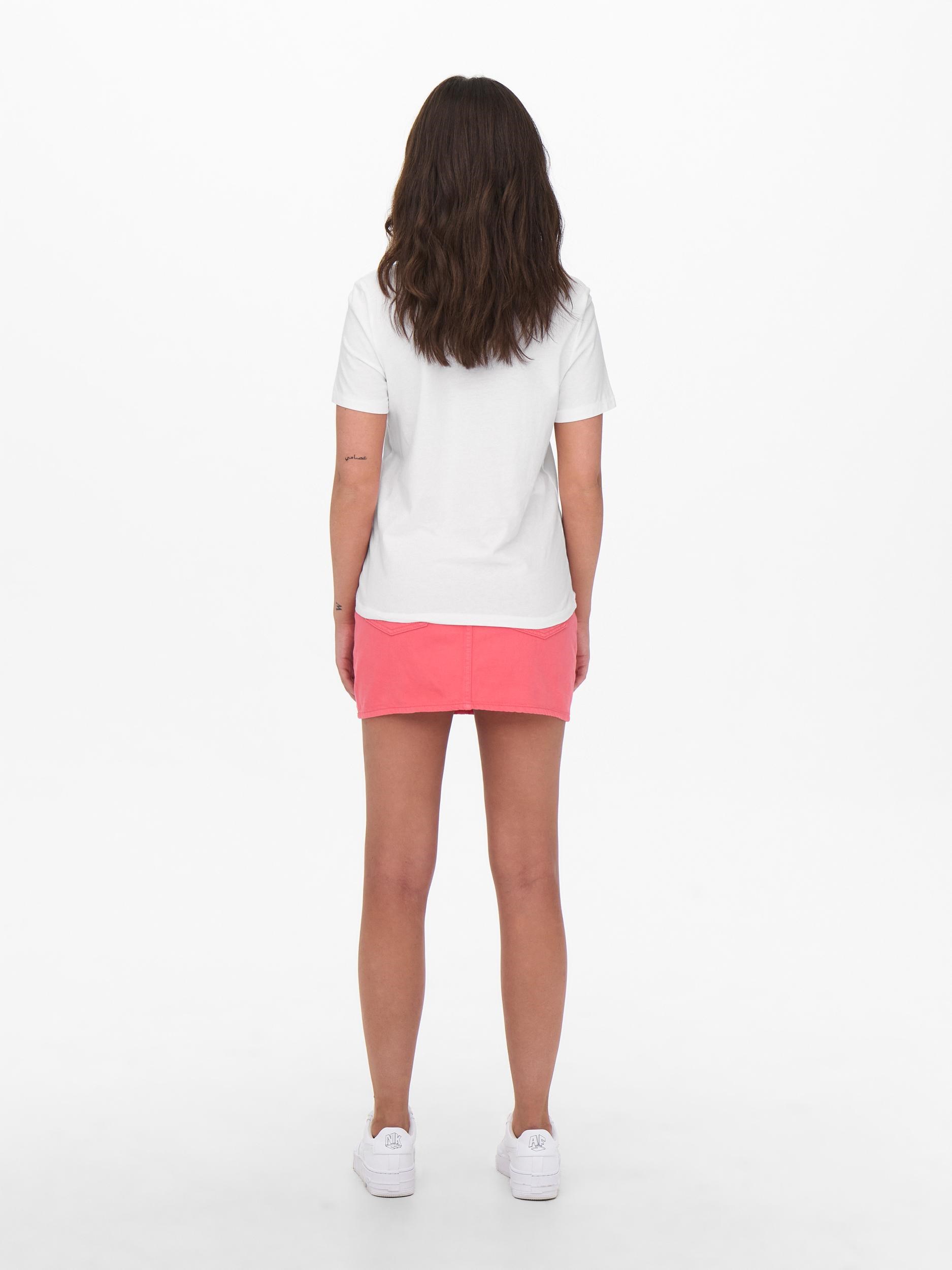 Only Kadın T-Shirt 15259855 Bright White