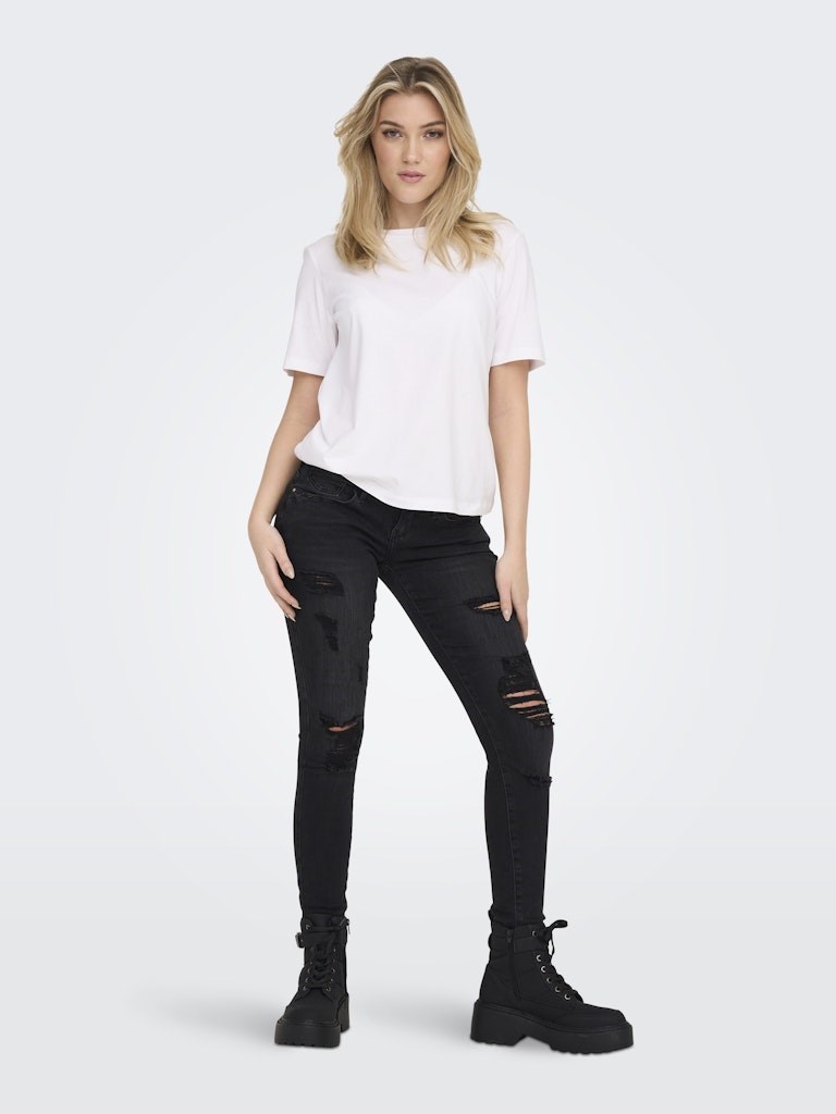 Only Kadın T-Shirt 15270390 White