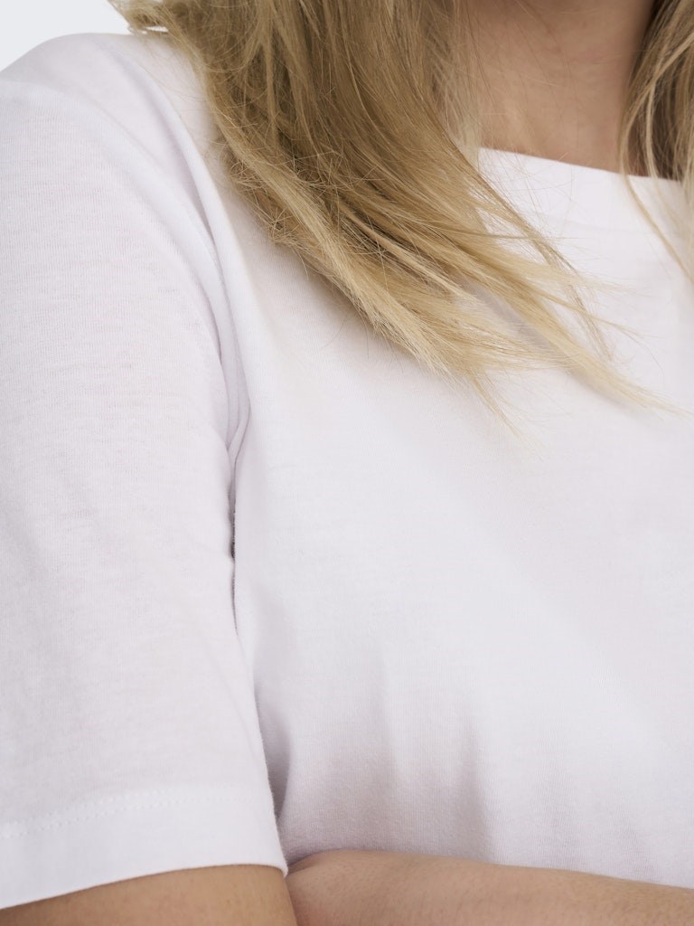 Only Kadın T-Shirt 15270390 White