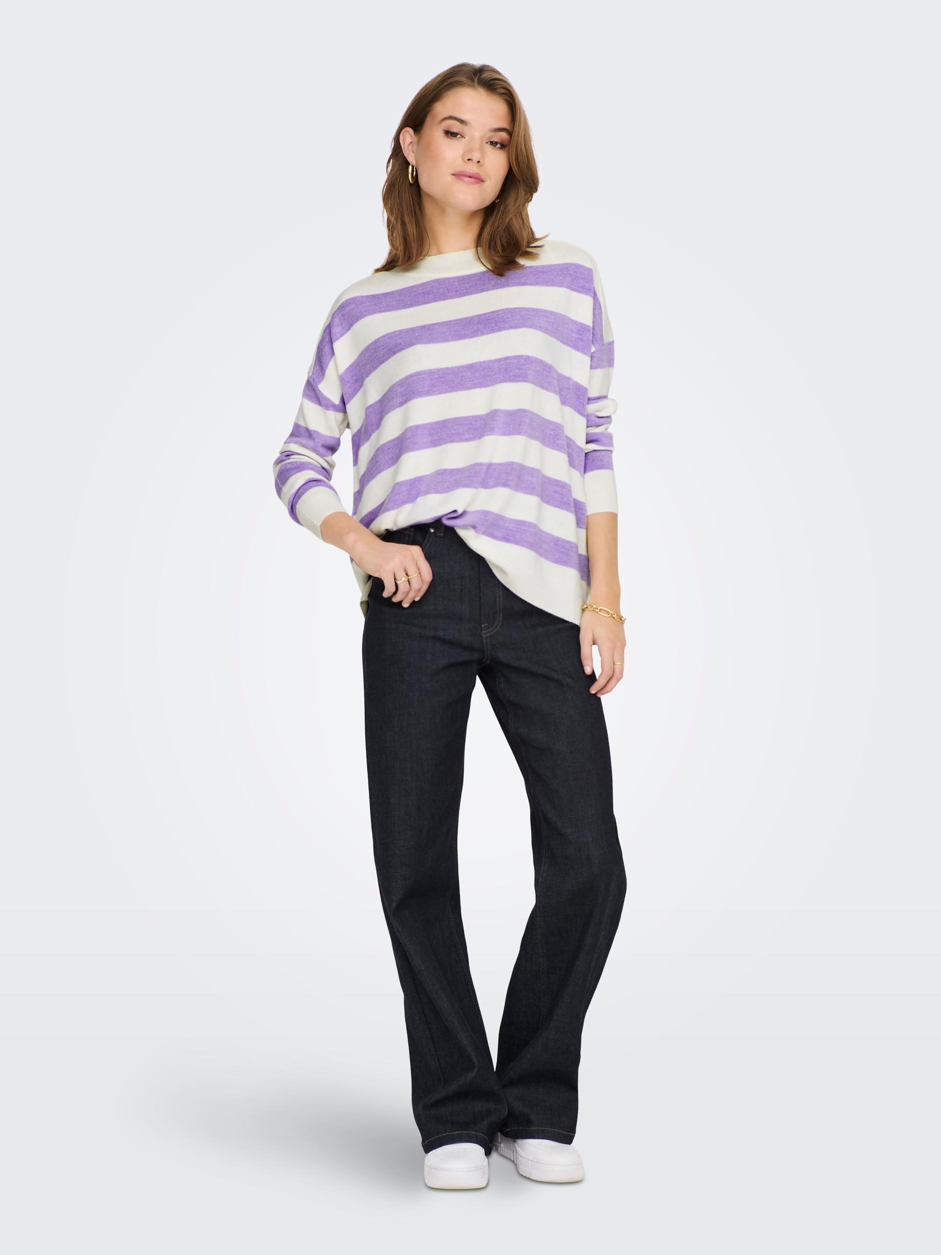 Only Kadın Triko 15280492 Purple Rose