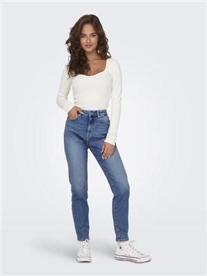 Only Kadın Pantolon 15283925 Medium Blue Denim