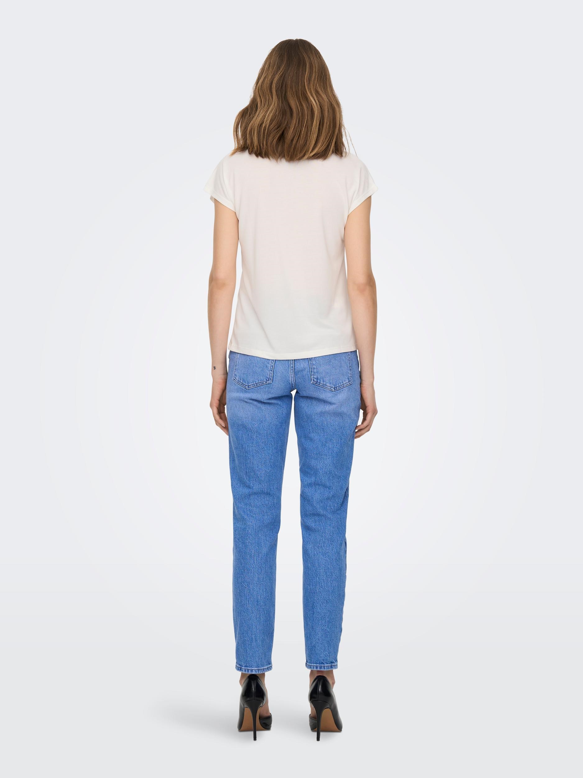 Only Kadın T-Shirt 15287041 Cloud Dancer