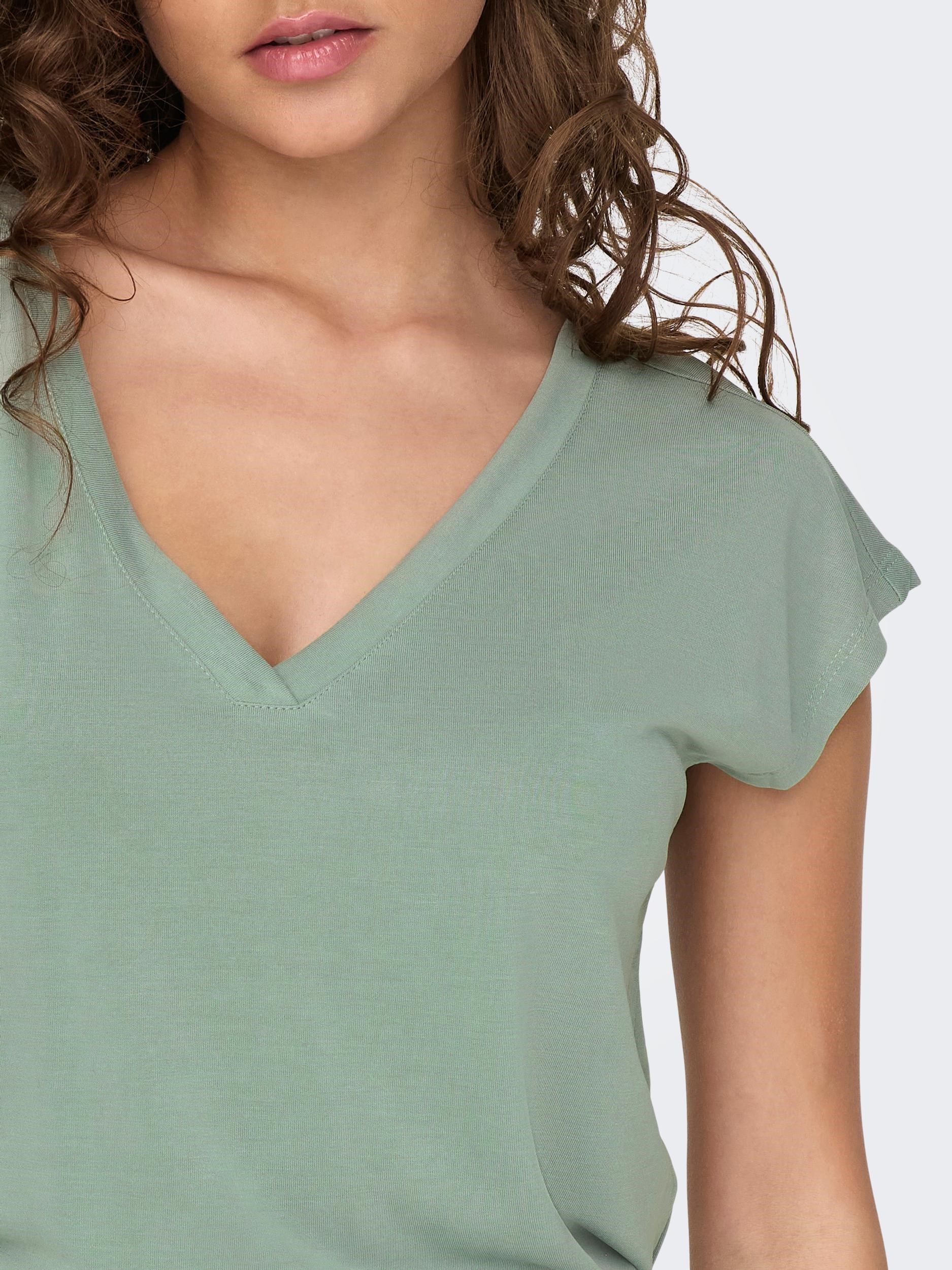 Only Kadın T-Shirt 15287041 Lily Pad