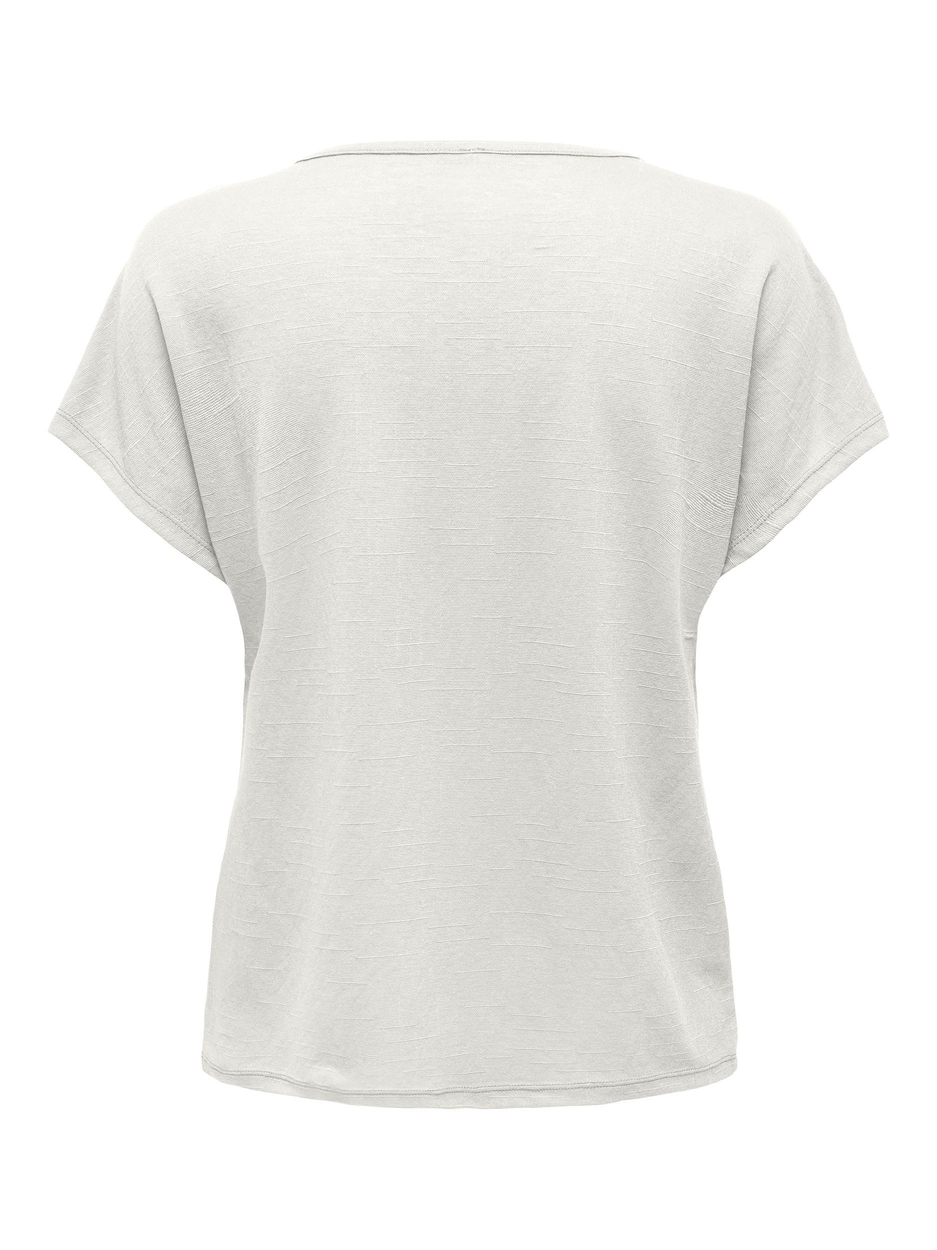 Only Kadın T-Shirt 15289680 Cloud Dancer