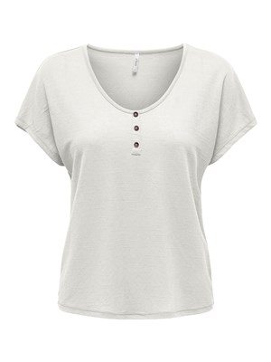 Only Kadın T-Shirt 15289680 Cloud Dancer