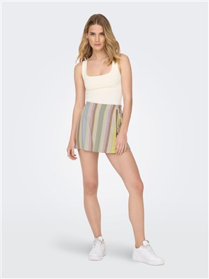 Only Kadın Şort 15291418 Whitecap Gray
