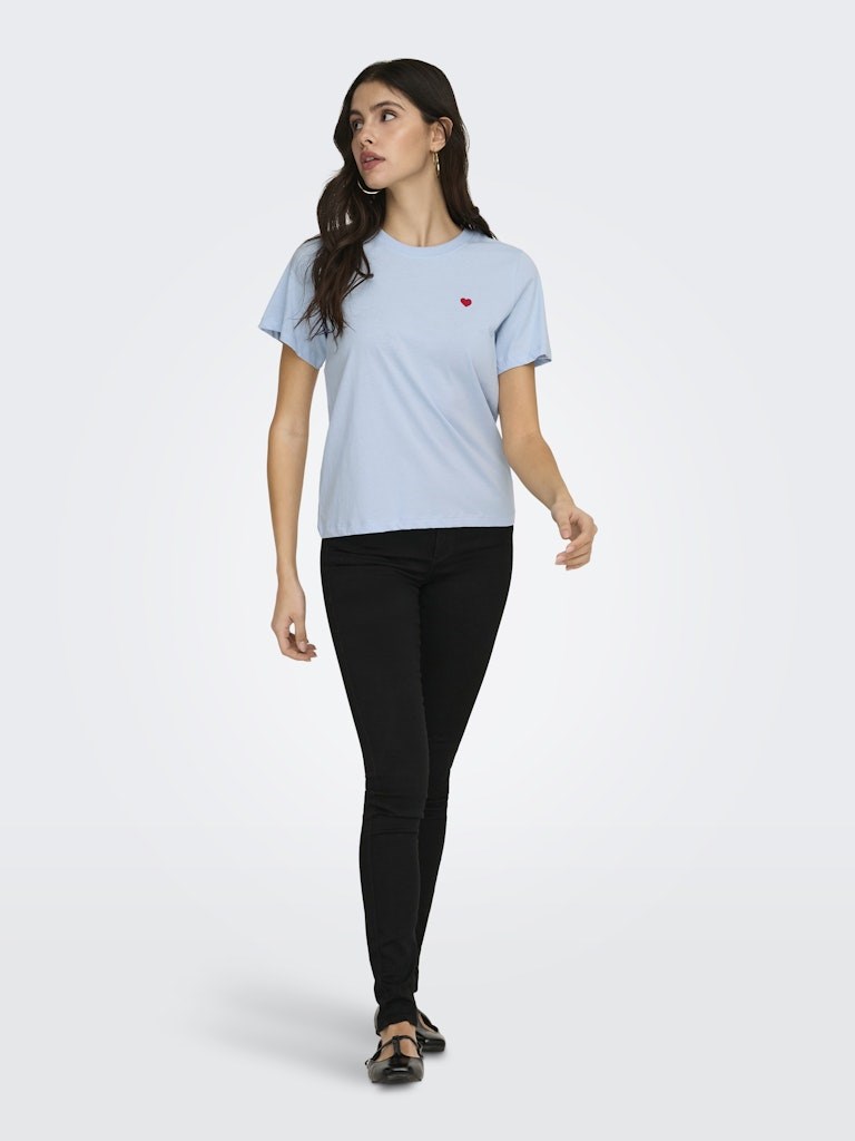 Only Kadın T-Shirt 15298612 Cashmere Blue