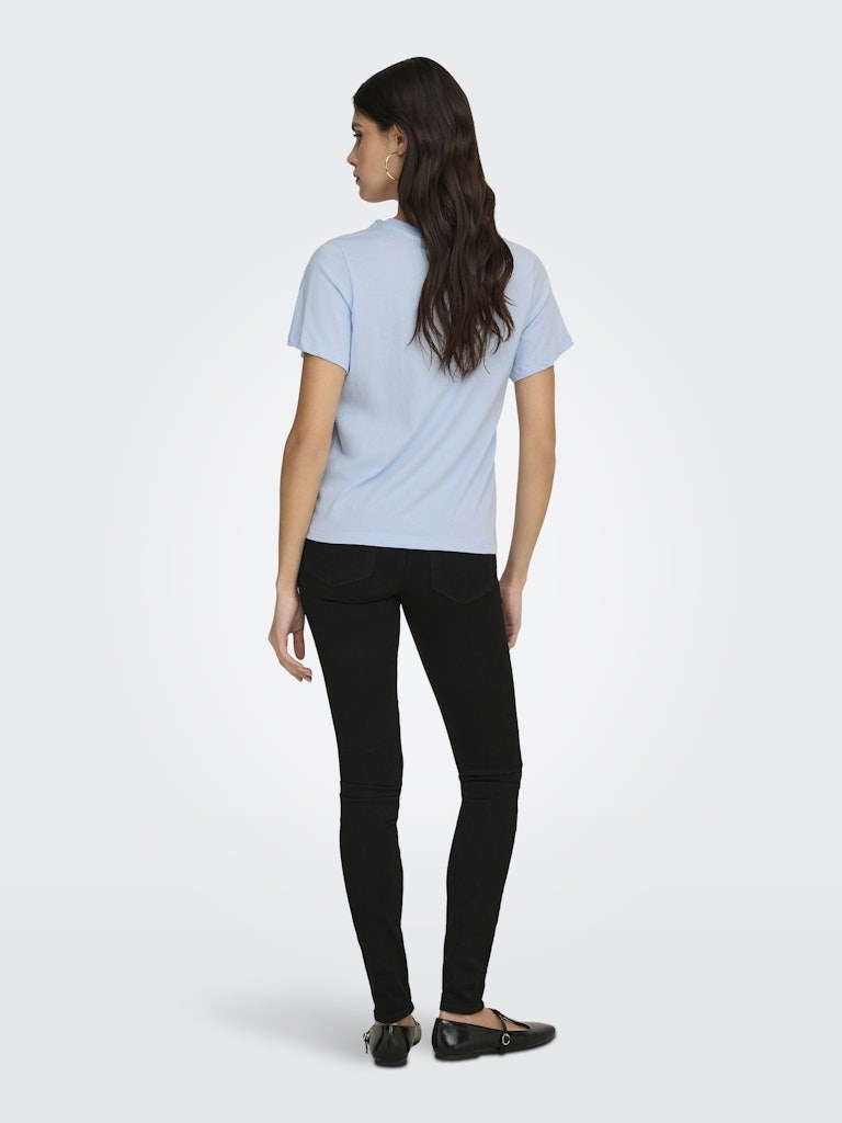 Only Kadın T-Shirt 15298612 Cashmere Blue