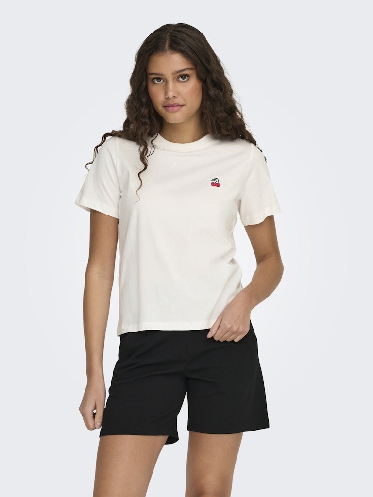 Only Kadın T-Shirt 15298612 Cloud Dancer