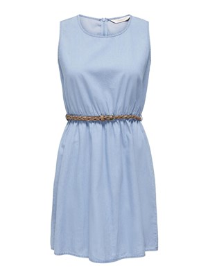 Only Kadın Elbise 15313035 Light Blue Denim
