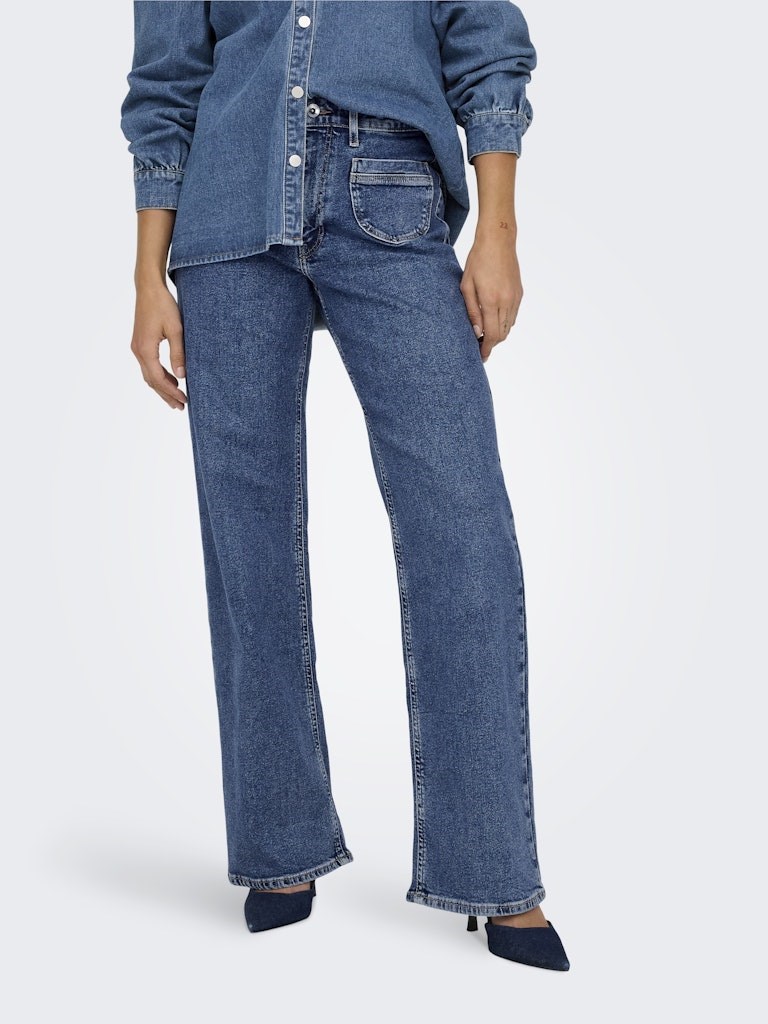 Only Kadın Pantolon 15316072 Dark Medium Blue Denim