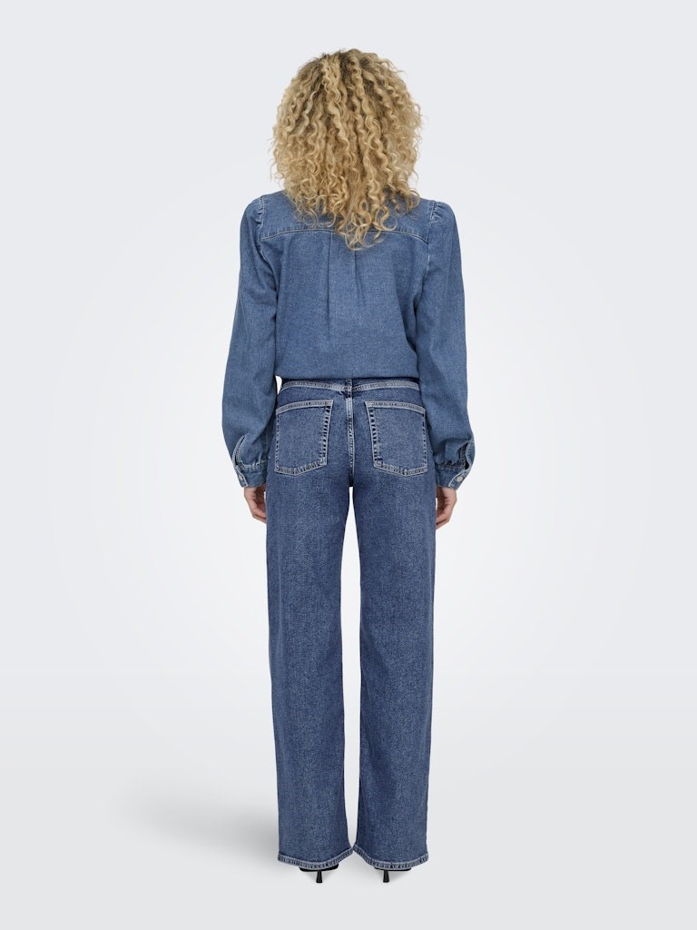 Only Kadın Pantolon 15316072 Dark Medium Blue Denim