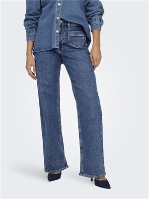 Only Kadın Pantolon 15316072 Dark Medium Blue Denim