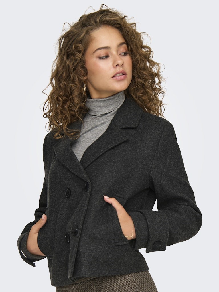 Only Kadın Ceket 15320983 Dark Grey Melange