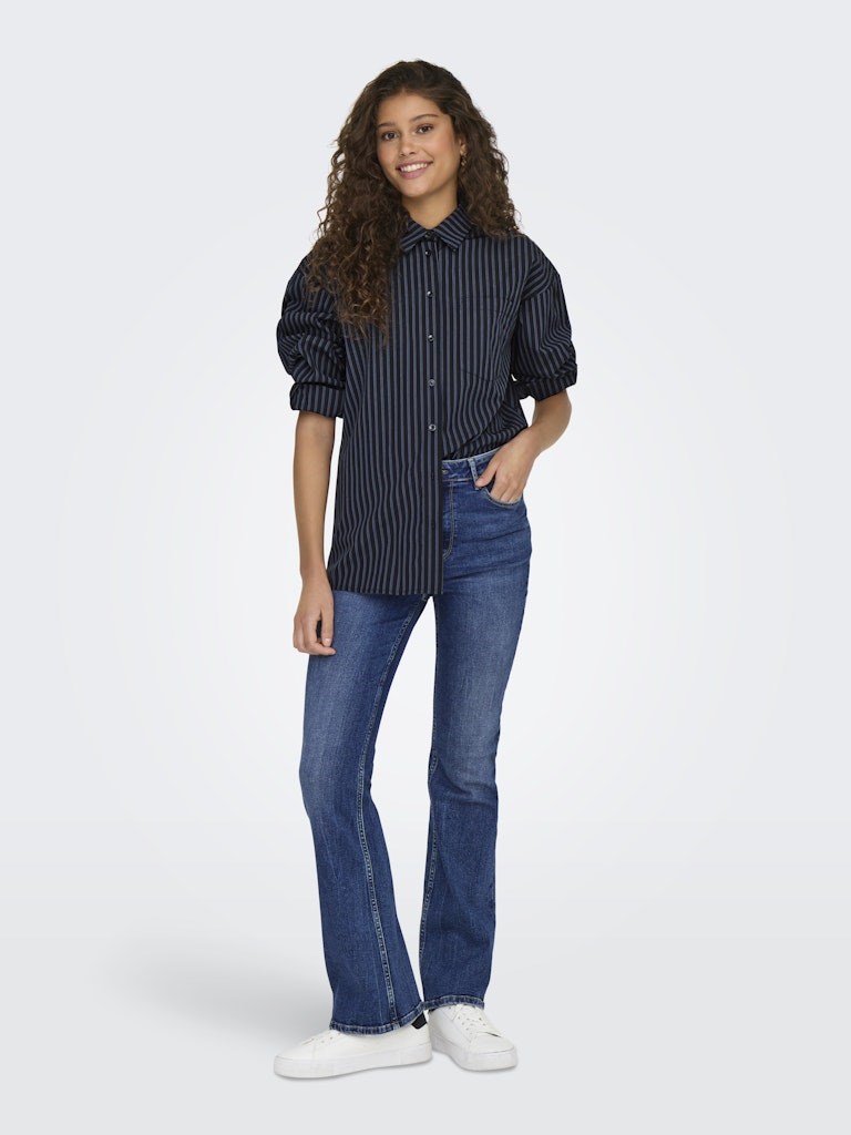Only Kadın Pantolon 15323175 Dark Blue Denim