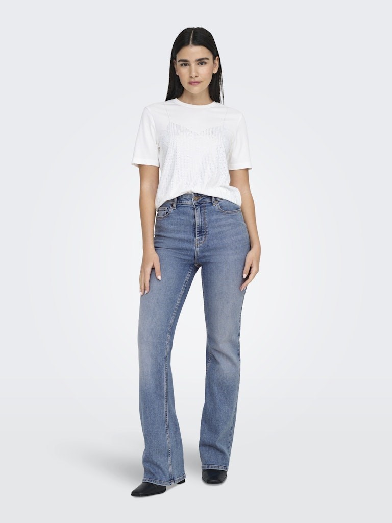 Only Kadın Pantolon 15323175 Medium Blue Denim