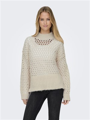 Only Kadın Triko 15324135 Whitecap Gray