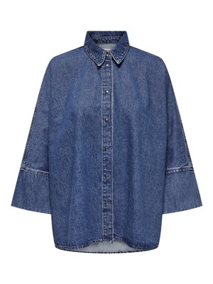 Only Kadın Gömlek 15332126 Medium Blue Denim