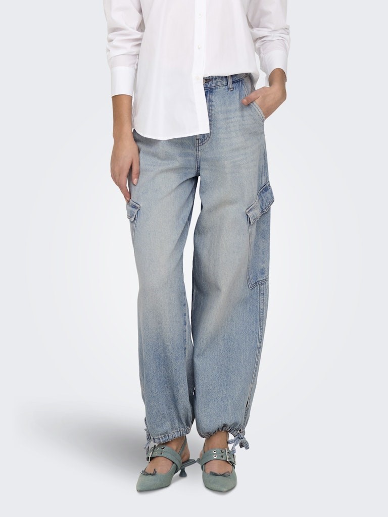 Only Kadın Pantolon 15334982 Light Blue Denim