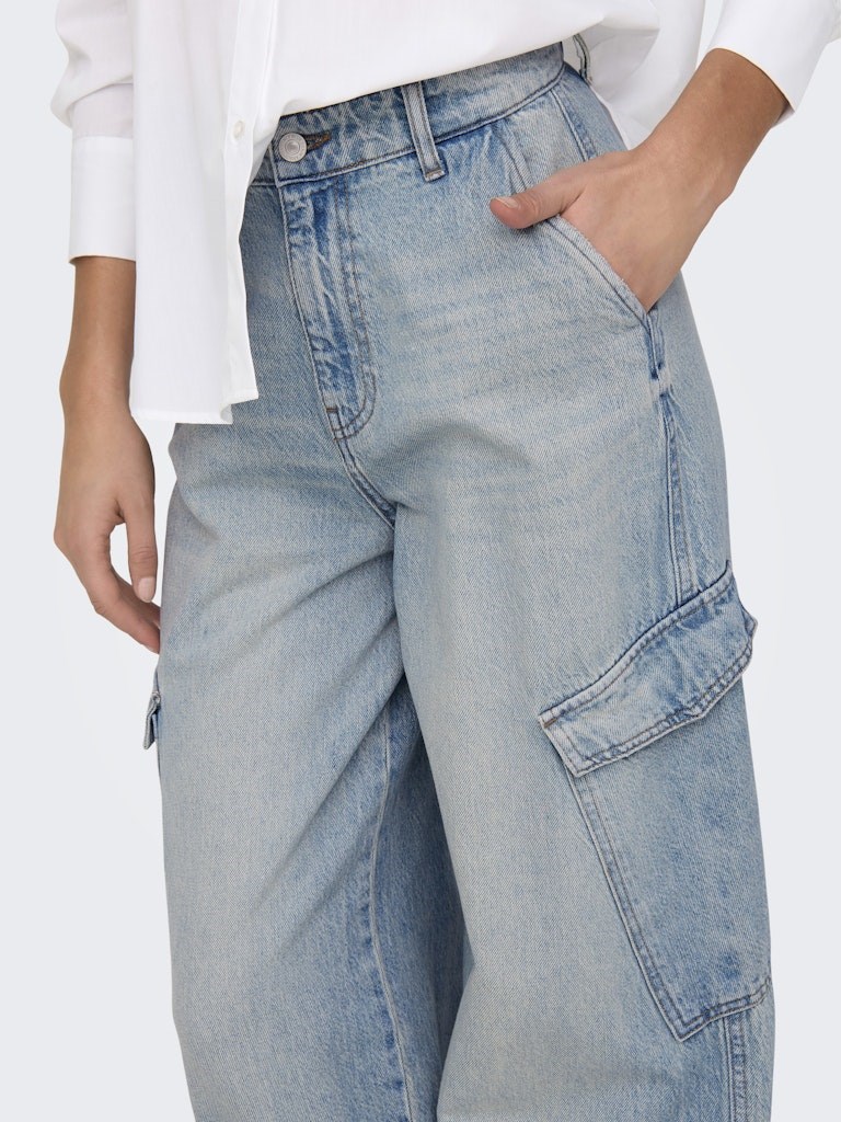 Only Kadın Pantolon 15334982 Light Blue Denim