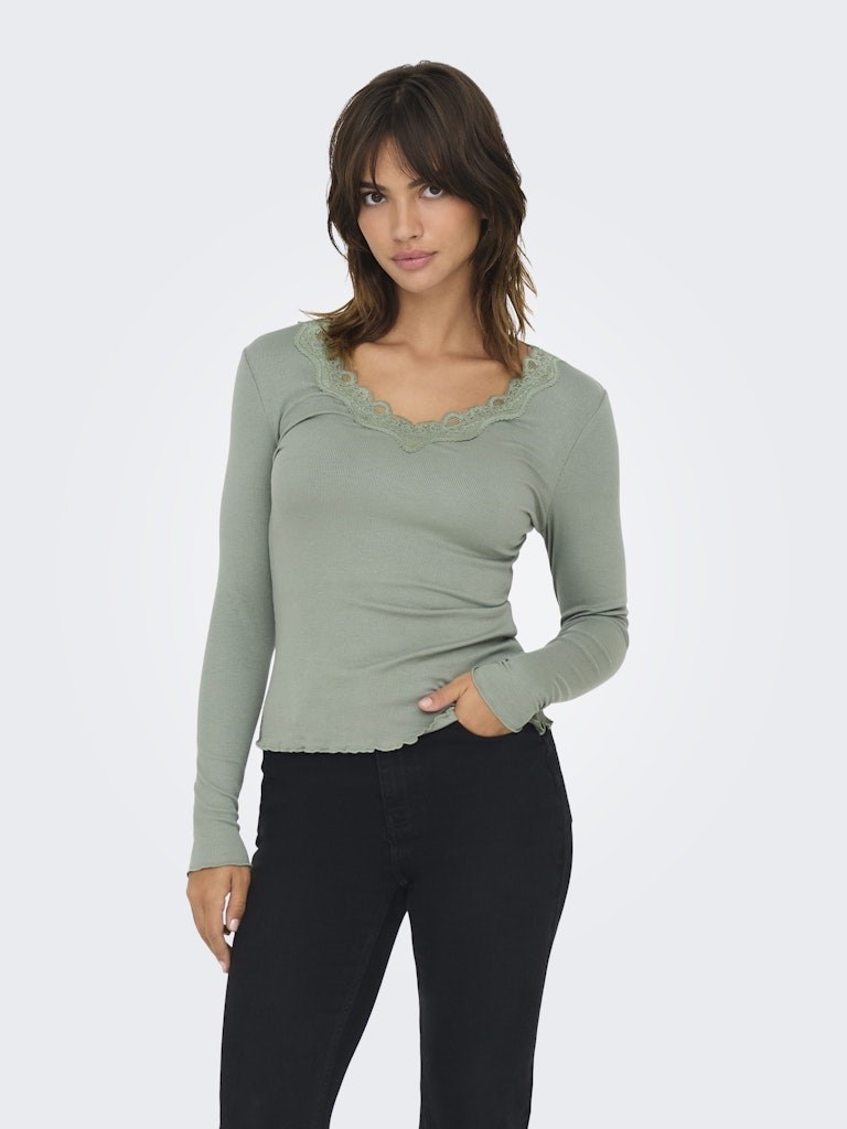 Only Kadın T-Shirt 15335674 Sea Spray