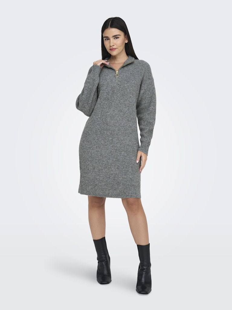 Only Kadın Elbise 15335831 Dark Grey Melange