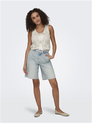 Only Kadın Şort 15344302 Medium Blue Denim