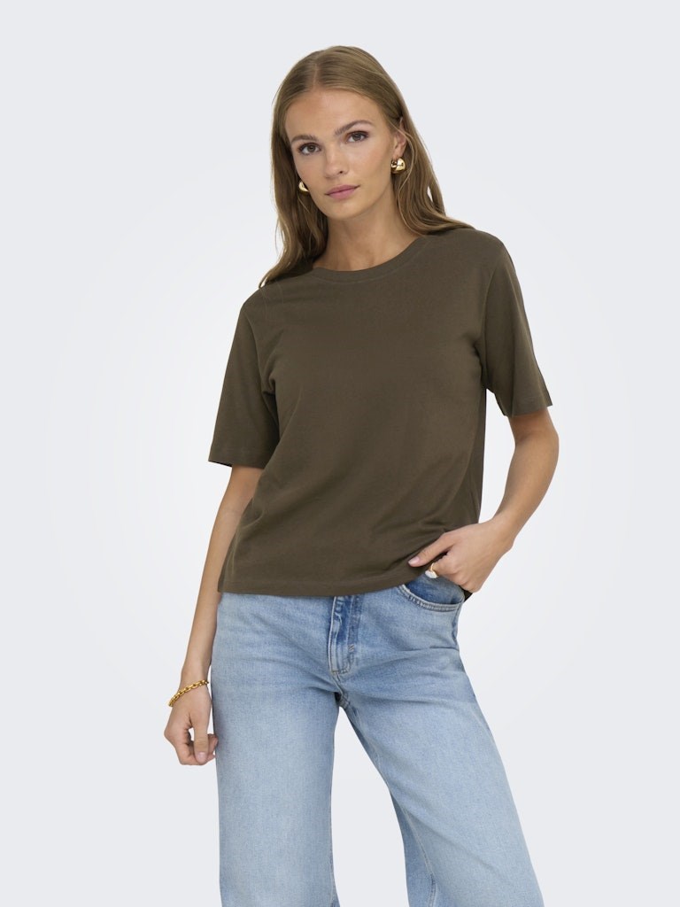 Only Kadın T-Shirt 15344612 Slate Black