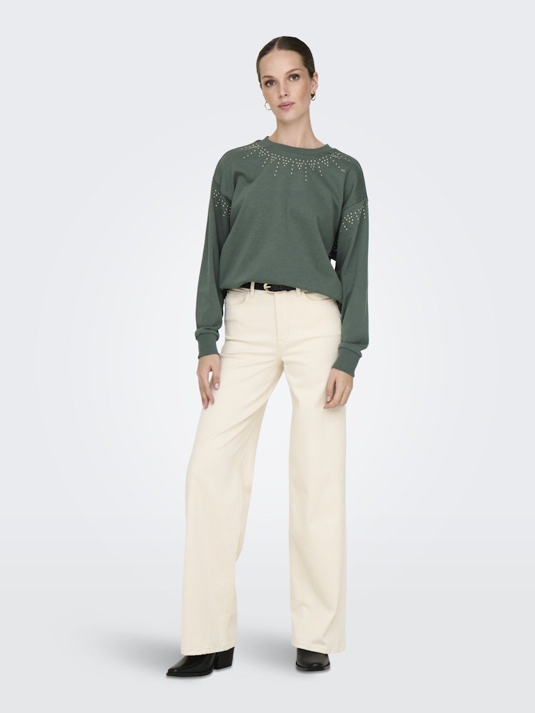 Only Kadın S-Shirt 15352999 Balsam Green