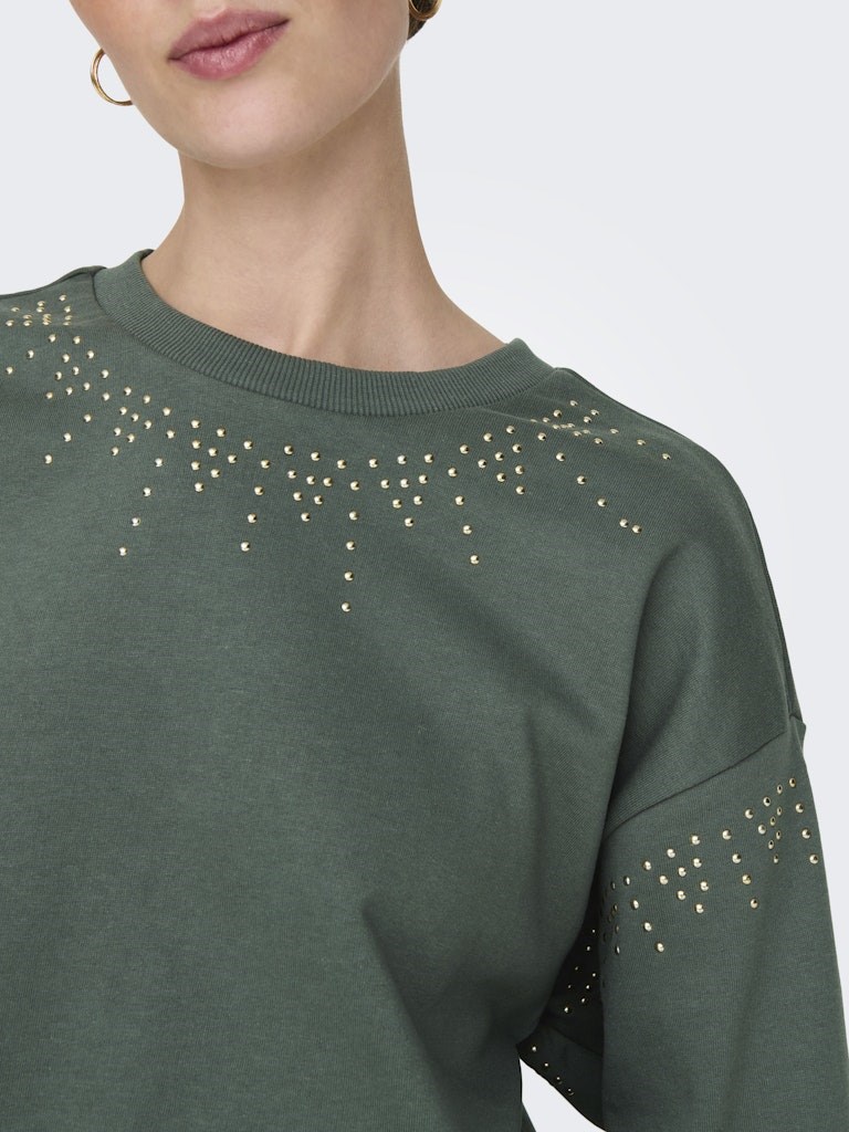 Only Kadın S-Shirt 15352999 Balsam Green