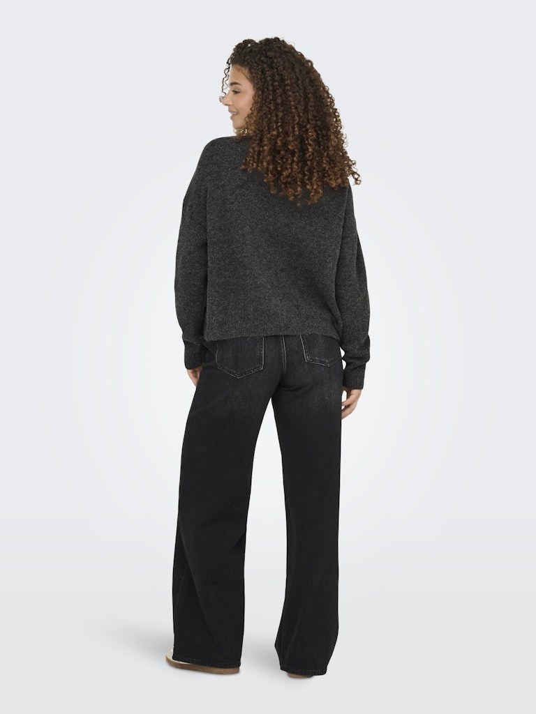 Only Kadın Kazak 15353062 Dark Grey Melange