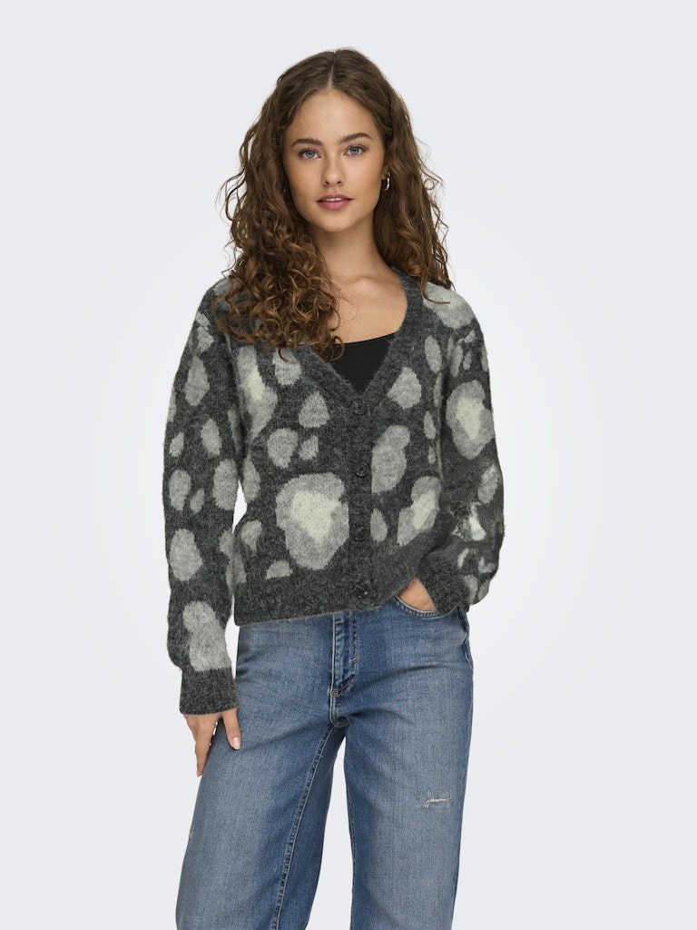 Only Kadın Hırka 15353090 Medium Grey Melange