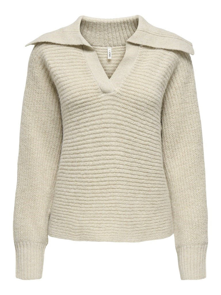 Only Kadın Kazak 15353256 Whitecap Gray