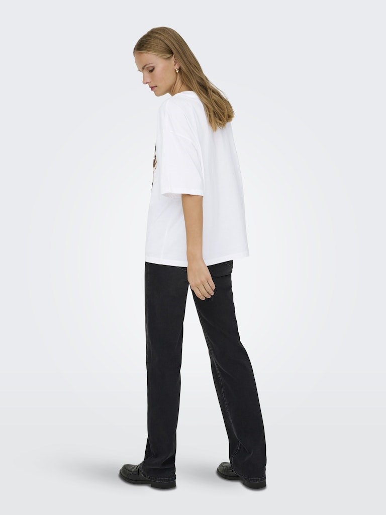 Only Kadın T-Shirt 15358200 Bright White