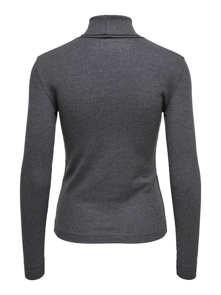 Only Kadın T-Shirt 15360796 Dark Grey Melange