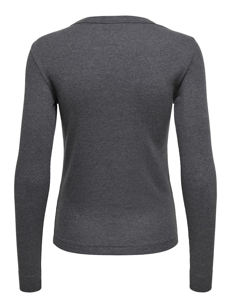 Only Kadın T-Shirt 15360801 Dark Grey Melange