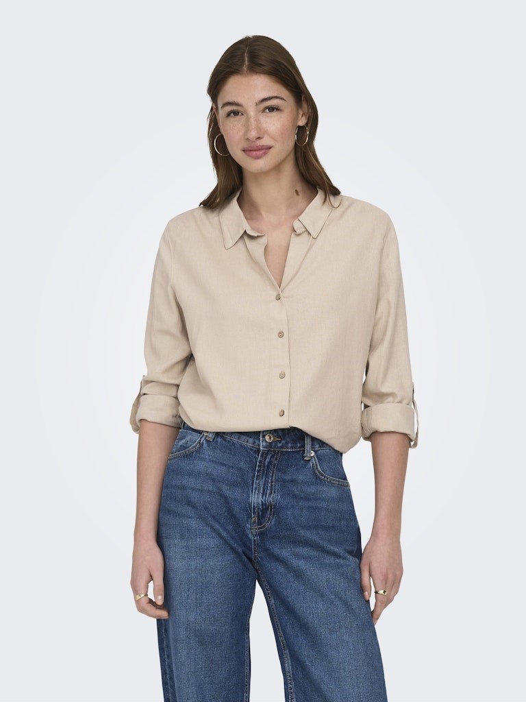 Only Kadın Gömlek 15363991 Oxford Tan