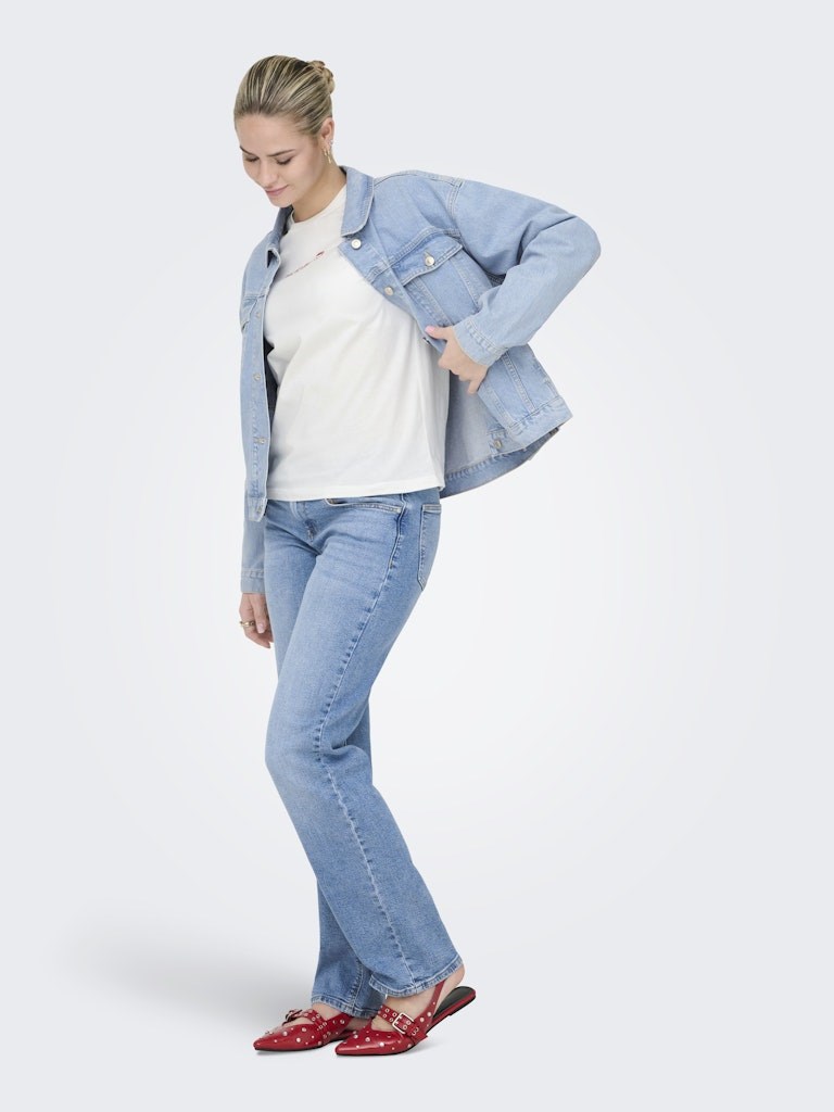 Only Kadın T-Shirt 15368653 Cloud Dancer