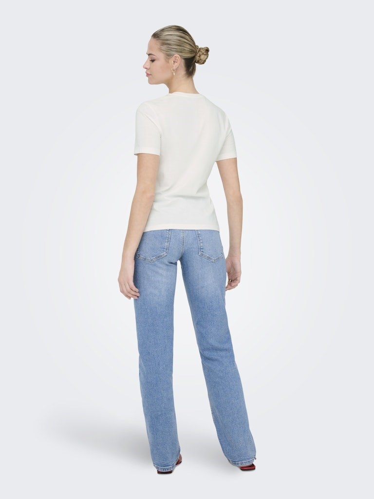 Only Kadın T-Shirt 15368653 Cloud Dancer